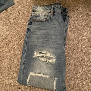 Distressed Mom Jeans